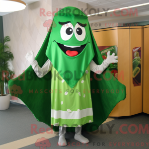 Green Pizza Slice mascot...