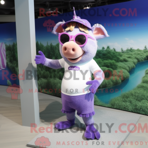 Lavender Wild Boar mascot...