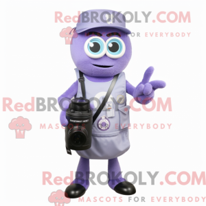 Lavendel kamera maskot...