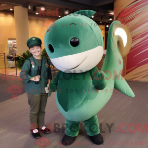 Forest Green Narwhal maskot...