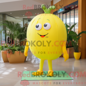 Gul melon maskotkostyme...