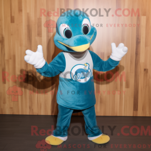 Postava maskota Teal Snake...