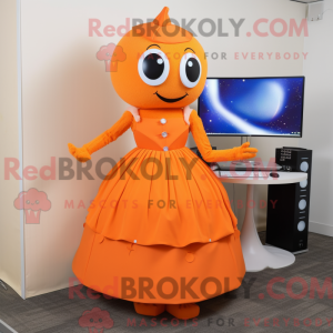 Orange Computer maskot...