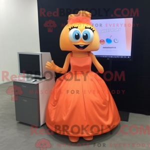 Orange Computer mascot...