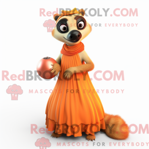 Orange Meerkat mascot...