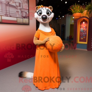 Orange Meerkat mascot...