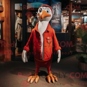 Red Albatross mascot...