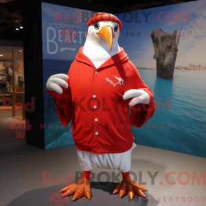 Red Albatross mascot...