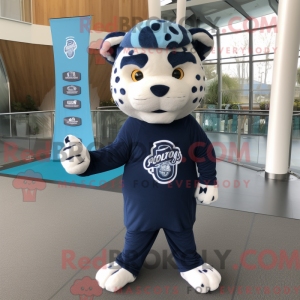 Mascotte de Jaguar bleu...