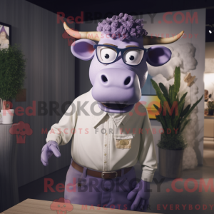 Lavendel Bull maskot...