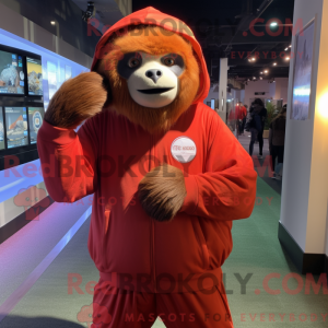 Red Giant Sloth mascot...