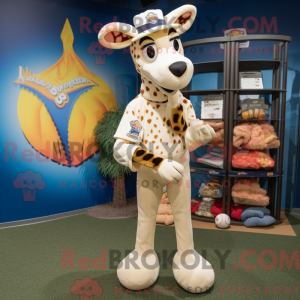 White Giraffe mascot...