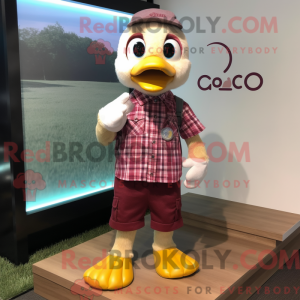 Maroon Gosling maskot...