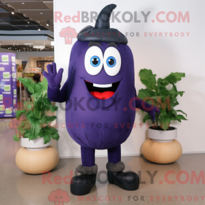 Navy Eggplant mascot...