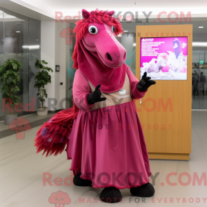 Magenta Horse maskot...