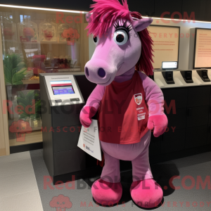 Magenta Horse mascot...