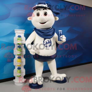Navy Bottle Of Milk mascot...