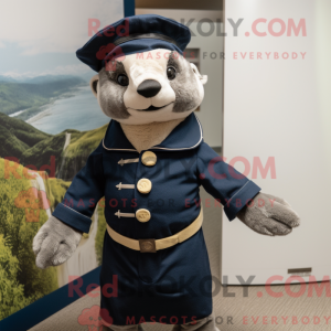 Navy Badger mascot costume...