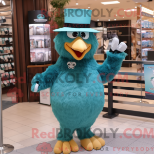 Teal Eagle Maskottchen...