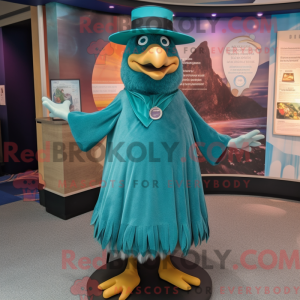 Teal Eagle Maskottchen...