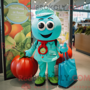 Turquoise Tomato mascot...