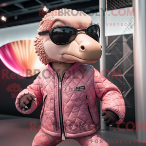 Pink Pangolin mascot...
