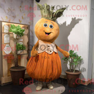 Rust Turnip mascot costume...