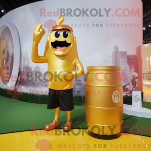 Gold Soda Can mascot...