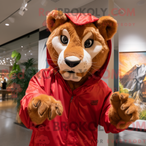 Red Mountain Lion mascot...