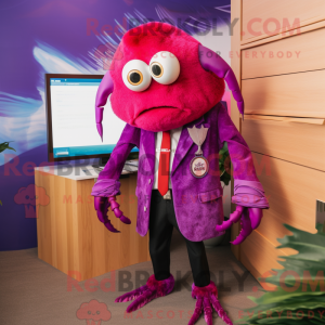Disfraz de mascota Magenta...