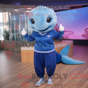 Blue Whale maskot kostume...