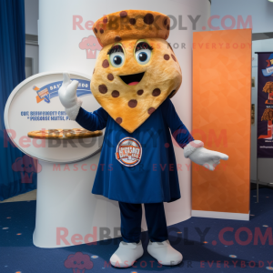 Navy Pizza Slice mascot...