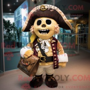 Cream Pirate mascot costume...