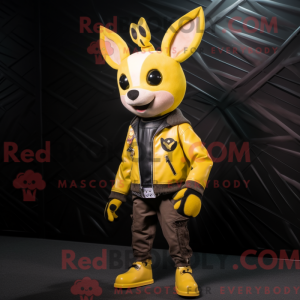 Lemon Yellow Deer mascot...