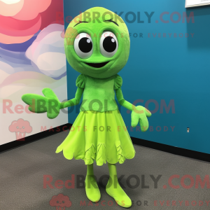 Postava maskota Lime Green...
