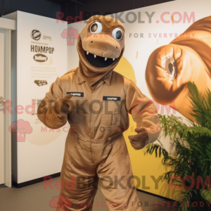 Brown Titanoboa mascot...