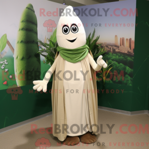 Beige Asparagus mascot...