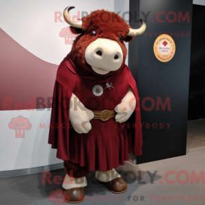 Maroon Buffalo mascot...