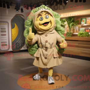 Tan Cabbage maskot...