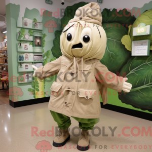 Tan Cabbage maskot...