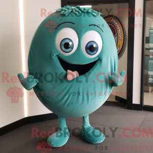 Postava maskota Teal Donut...