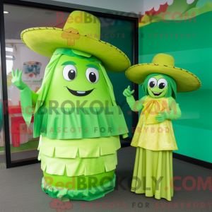 Lime Green Tacos mascot...