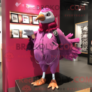 Magenta Pigeon máscara de...