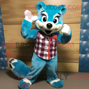 Postava maskota Sky Blue...
