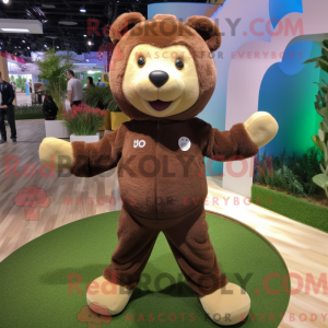 Brown Teddy Bear mascot...