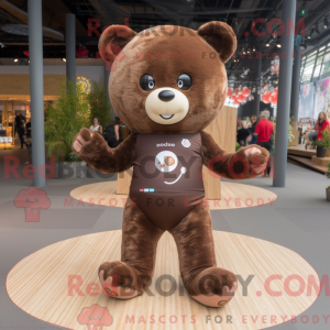 Brun Teddy Bear maskotka...