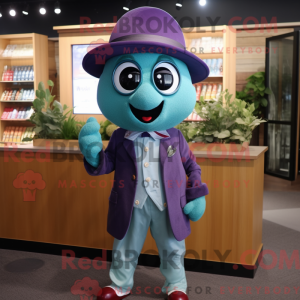 Teal Grape Maskottchen...