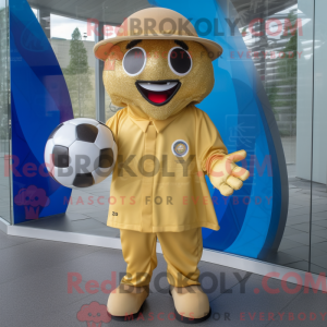 Gouden voetbal mascotte...