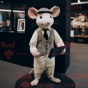 Cream Rat mascot costume...