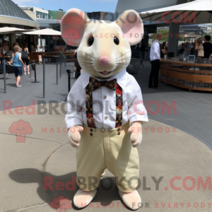 Cream Rat mascot costume...